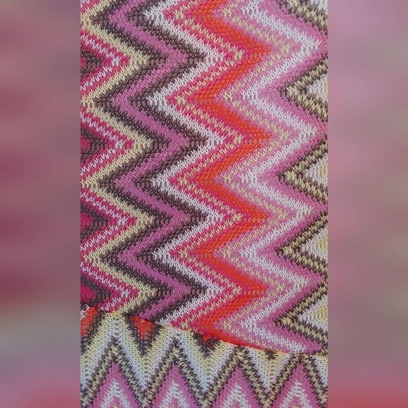 Mod-o-doc Chevron Print Maxi Skirt Sz L - Picture 3 of 9